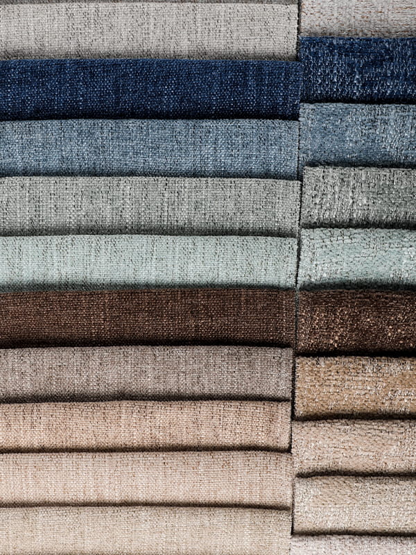 Tkanina chenille z sofą